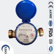 Single jet brass body water flow meter